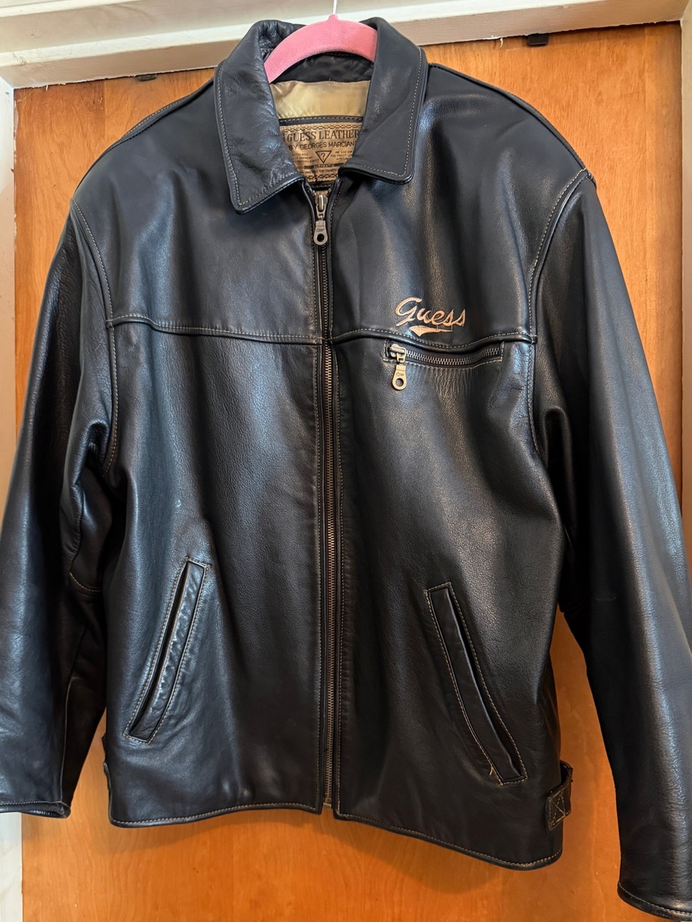 90’s Vintage Guess Leather Jacket